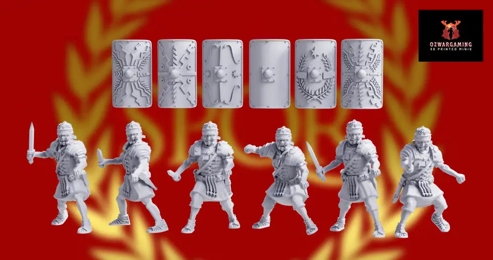 Imperial Roman Legionary Gladius Attacking | 3D Breed 28mm Ancients Wargaming Miniatures Role Playing Miniatures