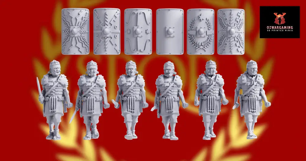 Imperial Roman Legionary Gladius Marching | 3D Breed 28mm Ancients Wargaming Miniatures Role Playing Miniatures
