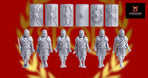 Imperial Roman Legionary Gladius Marching | 3D Breed 28mm Ancients Wargaming Miniatures Role Playing Miniatures