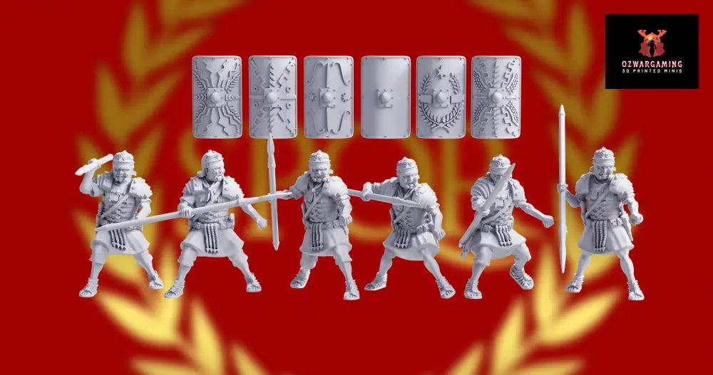 Imperial Roman Legionary Spear Attacking | 3D Breed 28mm Ancients Wargaming Miniatures Role Playing Miniatures