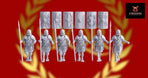 Imperial Roman Legionary Spear Marching | 3D Breed 28mm Ancients Wargaming Miniatures Role Playing Miniatures
