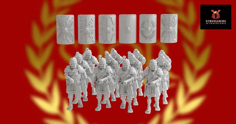 Imperial Roman Legionary Testudo Formation | 3D Breed 28mm Ancients Wargaming Miniatures Role Playing Miniatures