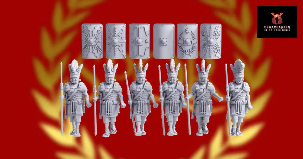 Imperial Roman Praetorian Pilum Marching | 3D Breed 28mm Ancients Wargaming Miniatures Role Playing Miniatures