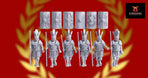 Imperial Roman Praetorian Pilum Marching | 3D Breed 28mm Ancients Wargaming Miniatures Role Playing Miniatures