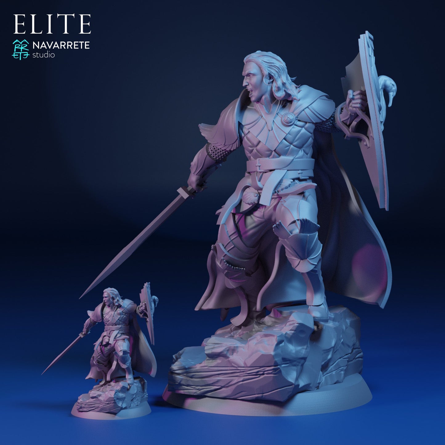 Prince Imrael Foot and Mounted | Navarrete Studios 25mm Fantasy Wargaming Miniatures