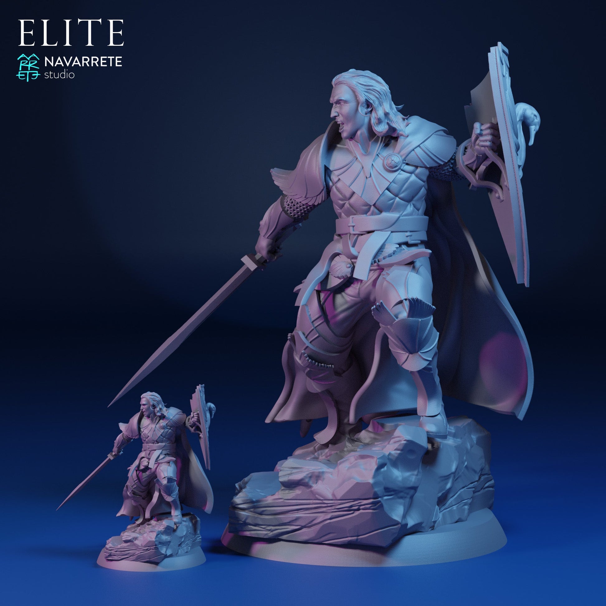 Prince Imrael Foot and Mounted | Navarrete Studios 25mm Fantasy Wargaming Miniatures
