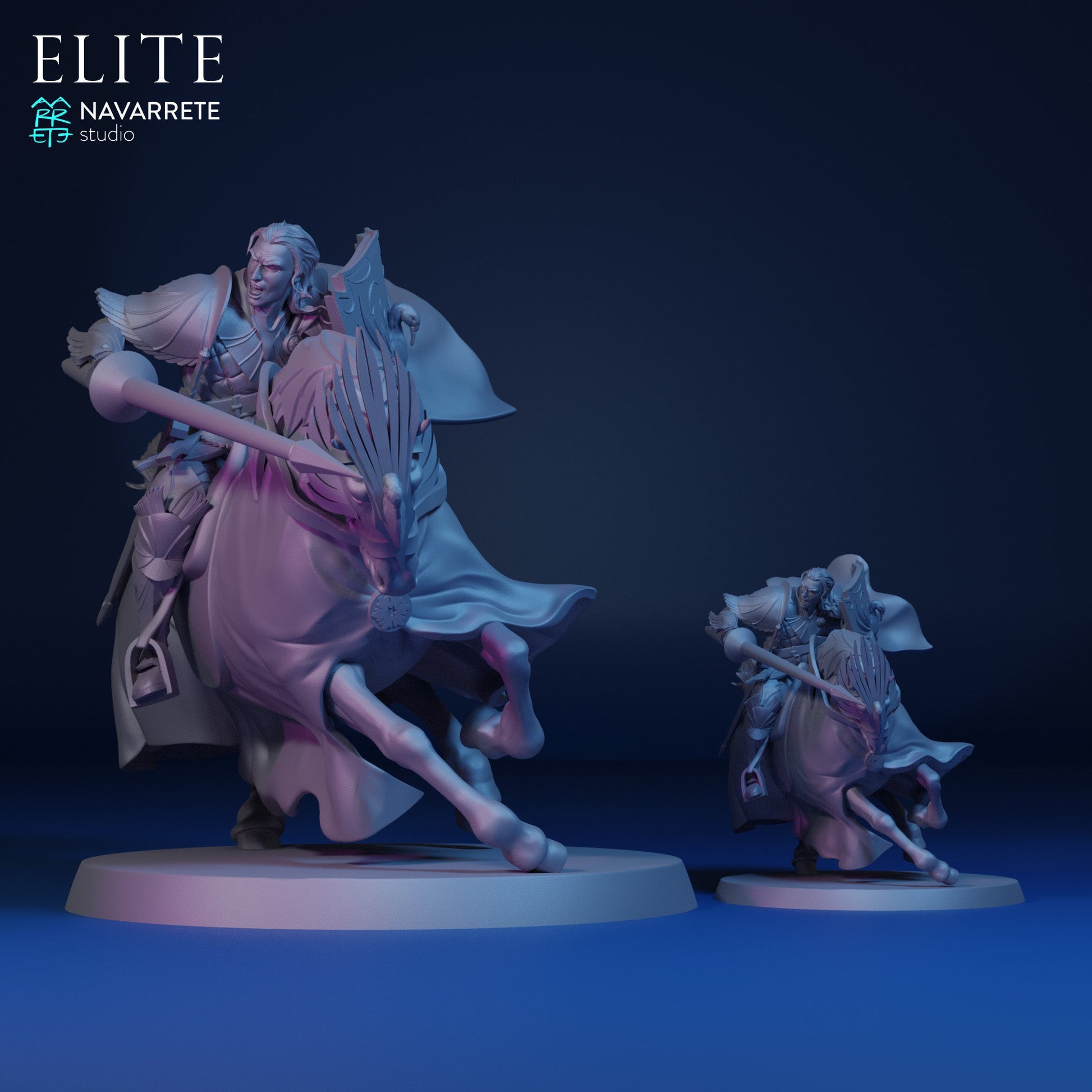 Prince Imrael Foot and Mounted | Navarrete Studios 25mm Fantasy Wargaming Miniatures
