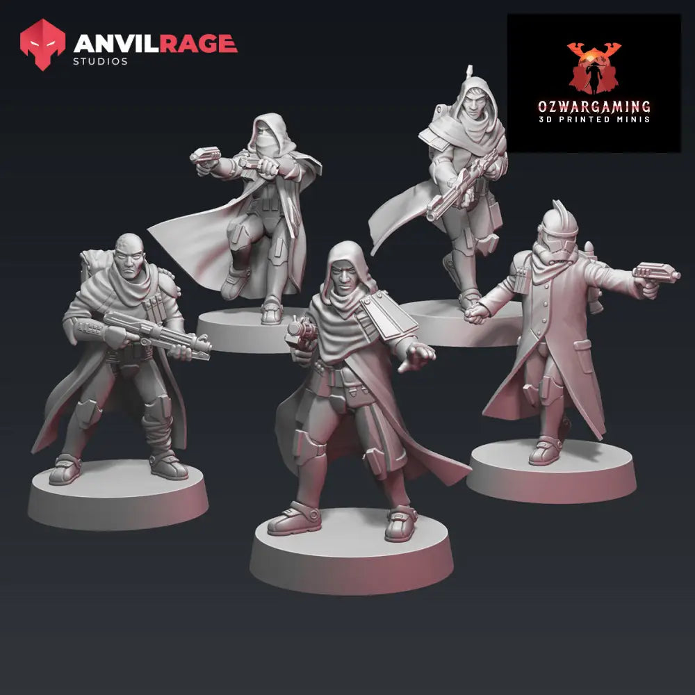 Incognito Replicators | Anvilrage Galactic SciFi Miniatures 32mm 1/47 Legion Scale Role Playing Miniatures