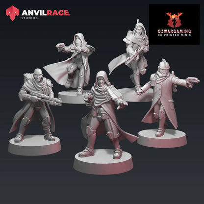 Incognito Replicators | Anvilrage Galactic SciFi Miniatures 32mm 1/47 Legion Scale Role Playing Miniatures