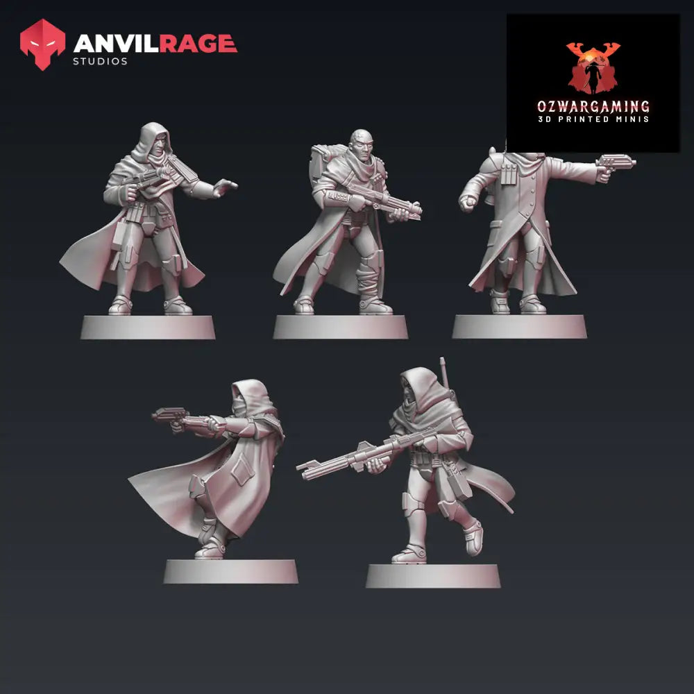 Incognito Replicators | Anvilrage Galactic SciFi Miniatures 32mm 1/47 Legion Scale Role Playing Miniatures