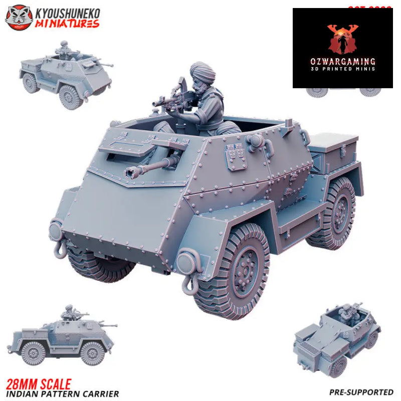 Indian Sikh Pattern Carrier | Kyoushuneko 28mm WW2 Wargaming Miniatures Role Playing Miniatures
