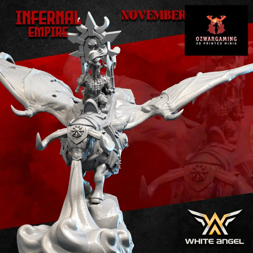 Infernal Dwarf Bull Sorcerer | White Angel 28/32mm Fantasy Wargaming Miniatures