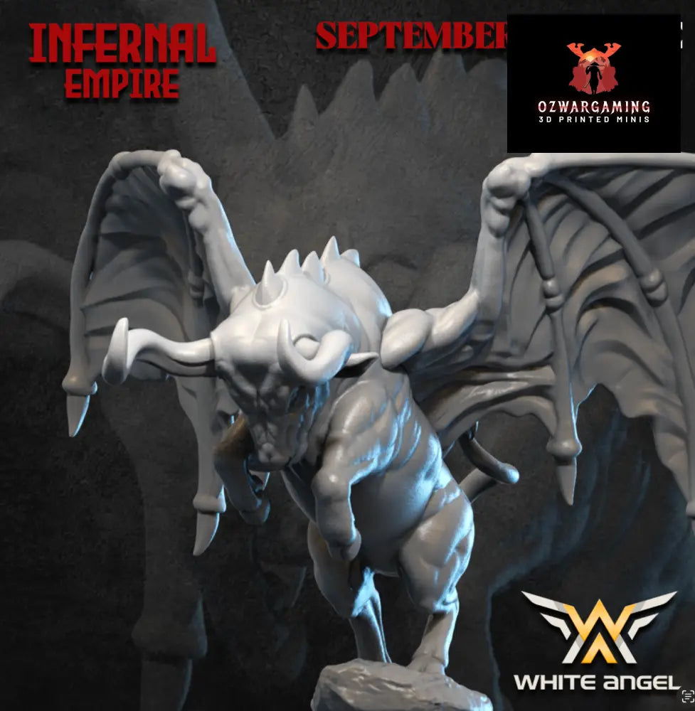 Infernal Dwarf Bull | White Angel 28/32mm Fantasy Wargaming Miniatures