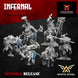 Infernal Dwarf Centaurs 3 | White Angel 28/32mm Fantasy Wargaming Miniatures Role Playing Miniatures