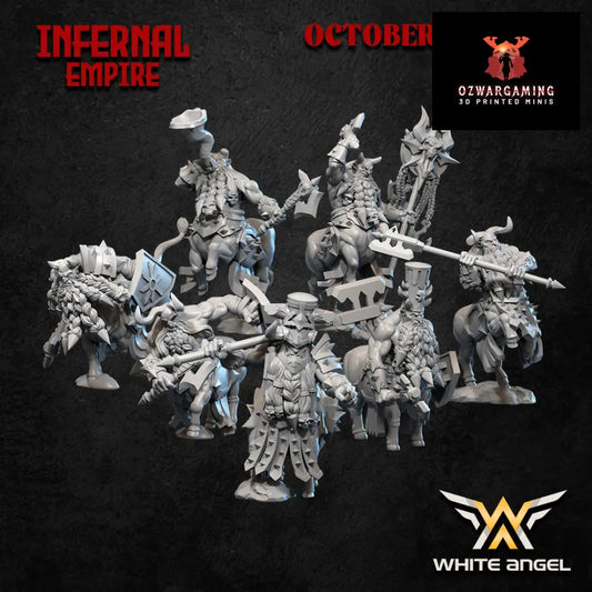 Infernal Dwarf Centaurs | White Angel 28/32mm Fantasy Wargaming Miniatures Role Playing Miniatures