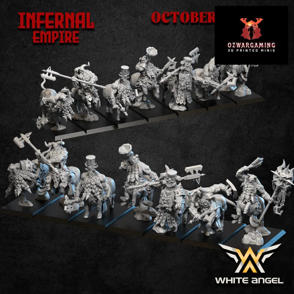 Infernal Dwarf Centaurs | White Angel 28/32mm Fantasy Wargaming Miniatures Role Playing Miniatures