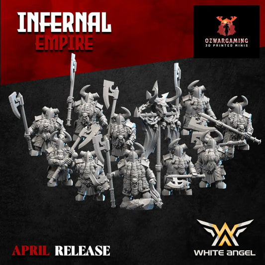Infernal Dwarf Destructors | White Angel 28/32mm Fantasy Wargaming Miniatures Role Playing Miniatures