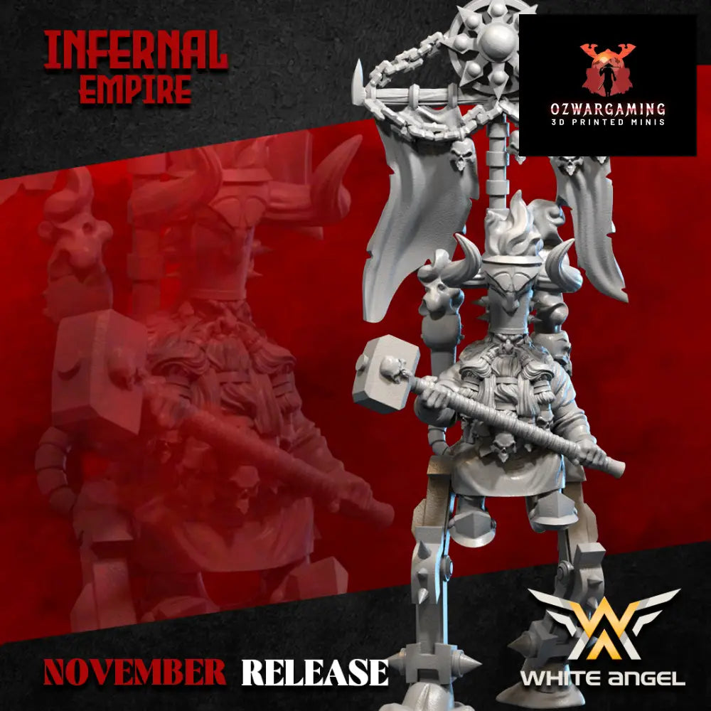 Infernal Dwarf Engineer | White Angel 28/32mm Fantasy Wargaming Miniatures