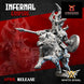 Infernal Dwarf Goblin Commander on Wolf | White Angel 28/32mm Fantasy Wargaming Miniatures Role Playing Miniatures