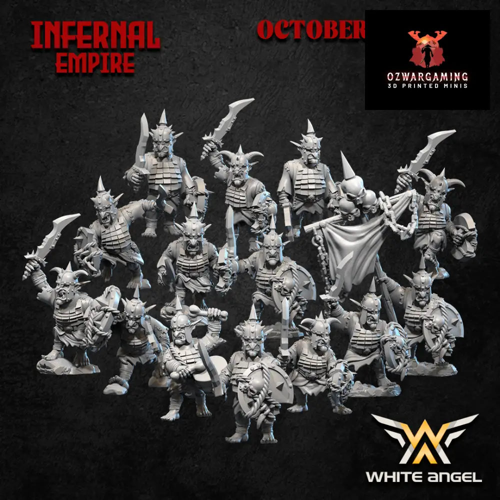 Infernal Dwarf Goblins | White Angel 28/32mm Fantasy Wargaming Miniatures Role Playing Miniatures