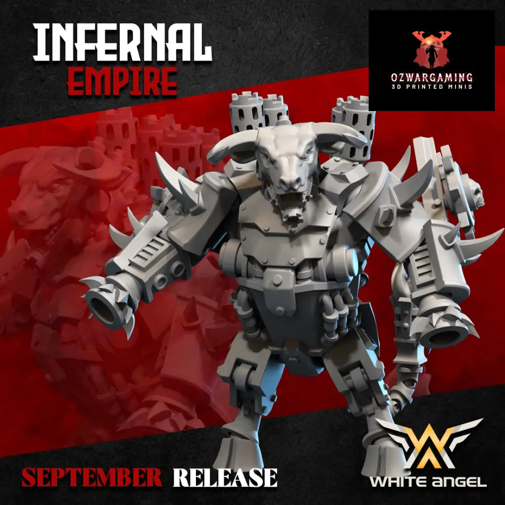 Infernal Dwarf Gold Head | White Angel 28/32mm Fantasy Wargaming Miniatures