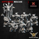 Infernal Dwarf Gun Warriors | White Angel 28/32mm Fantasy Wargaming Miniatures Role Playing Miniatures