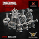 Infernal Dwarf Thunder Troops | White Angel 28/32mm Fantasy Wargaming Miniatures Role Playing Miniatures