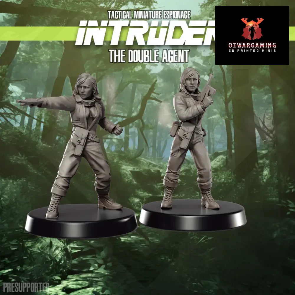 Intruder: Double Agent | Skullforge Studios 32mm Ultramodern Wargaming Miniatures Role Playing Miniatures