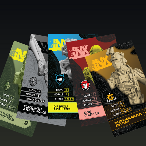 INX Incountry Faction Card Sets |  Echo Dark Studios INX Accessories