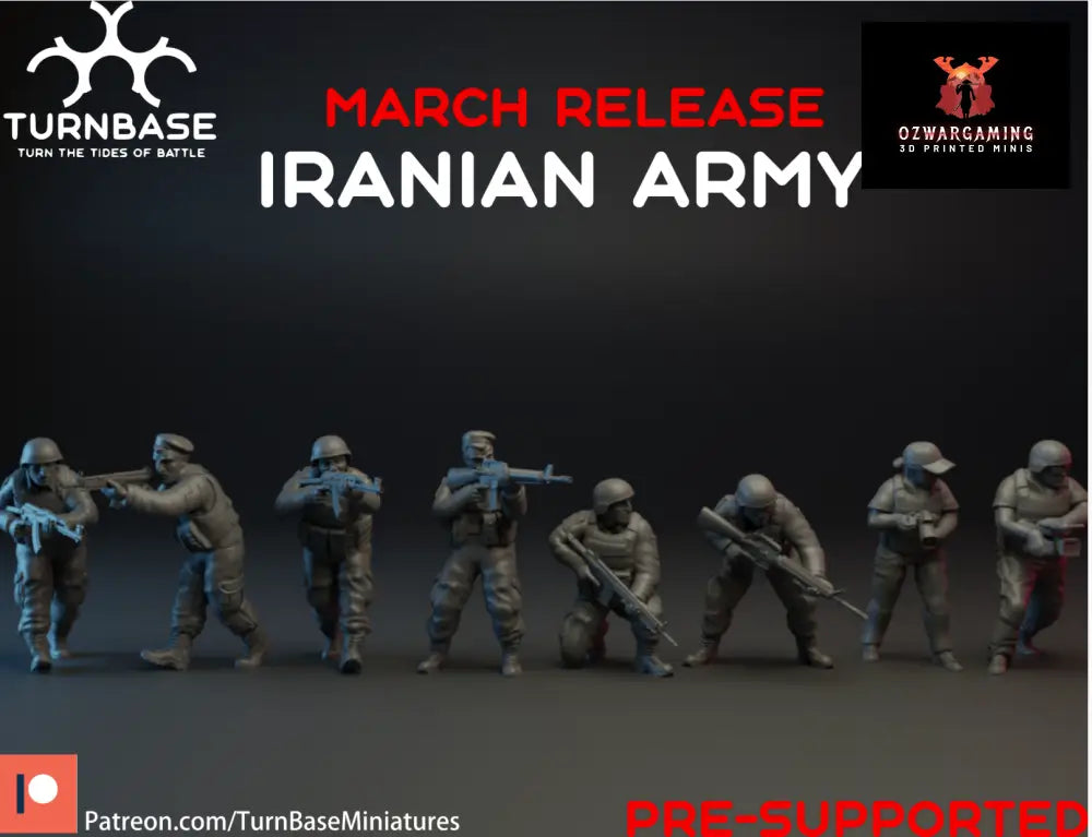 Iranian Army | Turnbase Modern Military Wargaming Miniatures Role Playing Miniatures