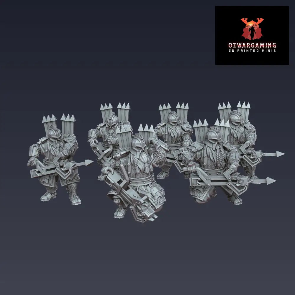 Iron Blooded Dwarf Crossbows | 25mm Fantasy Wargaming Miniatures