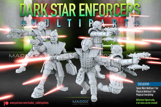 Dark Star Enforcers Build Kit | Warbear Studios 28mm SciFi Wargaming Miniatures Role Playing Miniatures