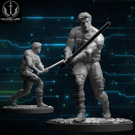 Shatter Scale Jacen Solo | Warblade Studios 40mm Miniatures Role Playing Miniatures