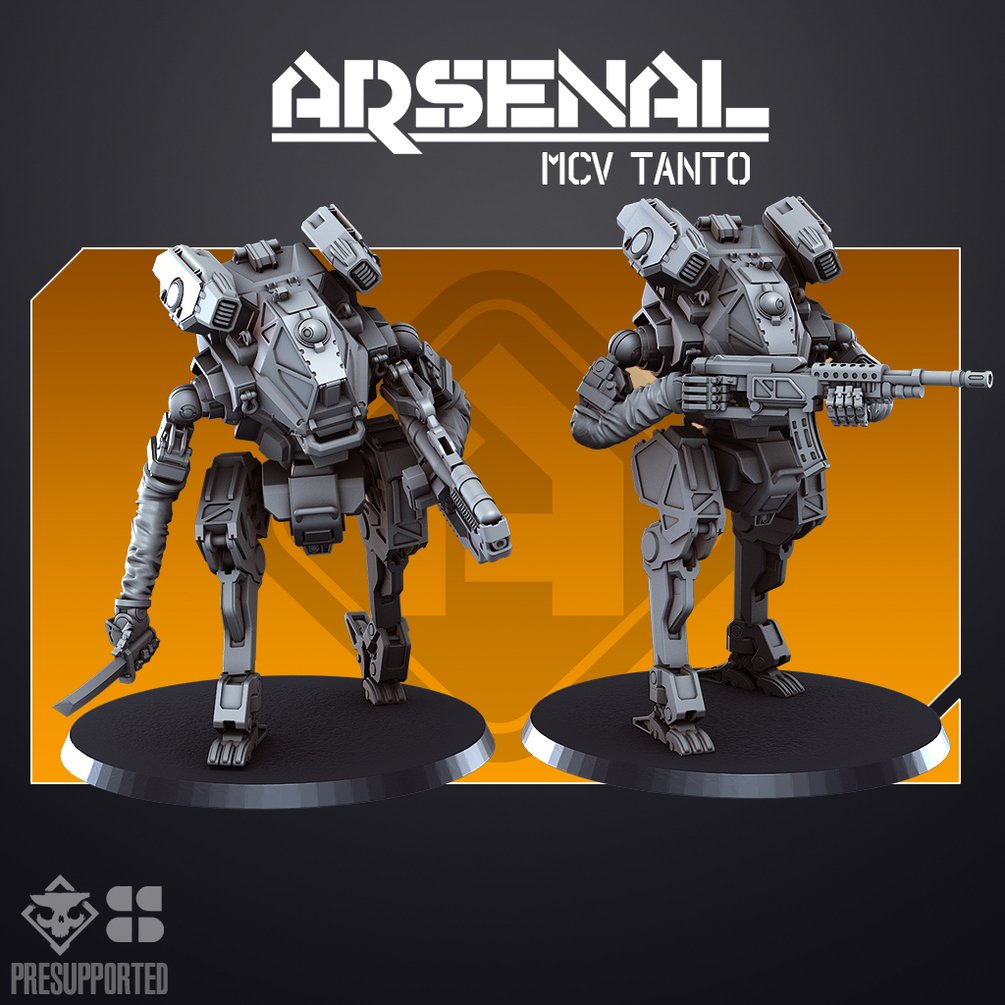 ARSENAL MCV: Tanto | Skullforge Studios 32mm Wargaming Miniatures Role Playing Miniatures
