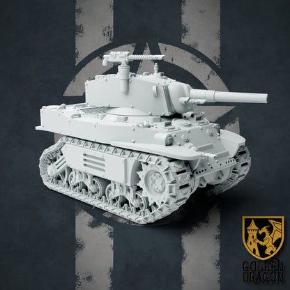 United States of America M30A3 Jackrabbit Light Tank | Golden Dragon Games Weird WW2 Role Playing Miniatures