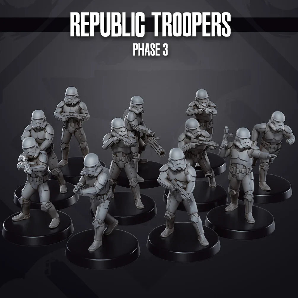 Space Wars: Republic Troopers Phase 3 | Skullforge Studios 32mm Wargaming Miniatures Role Playing Miniatures