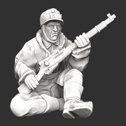 Finnish Sniper | Propylene Foliescu 28mm WW2 Wargaming Miniatures Role Playing Miniatures
