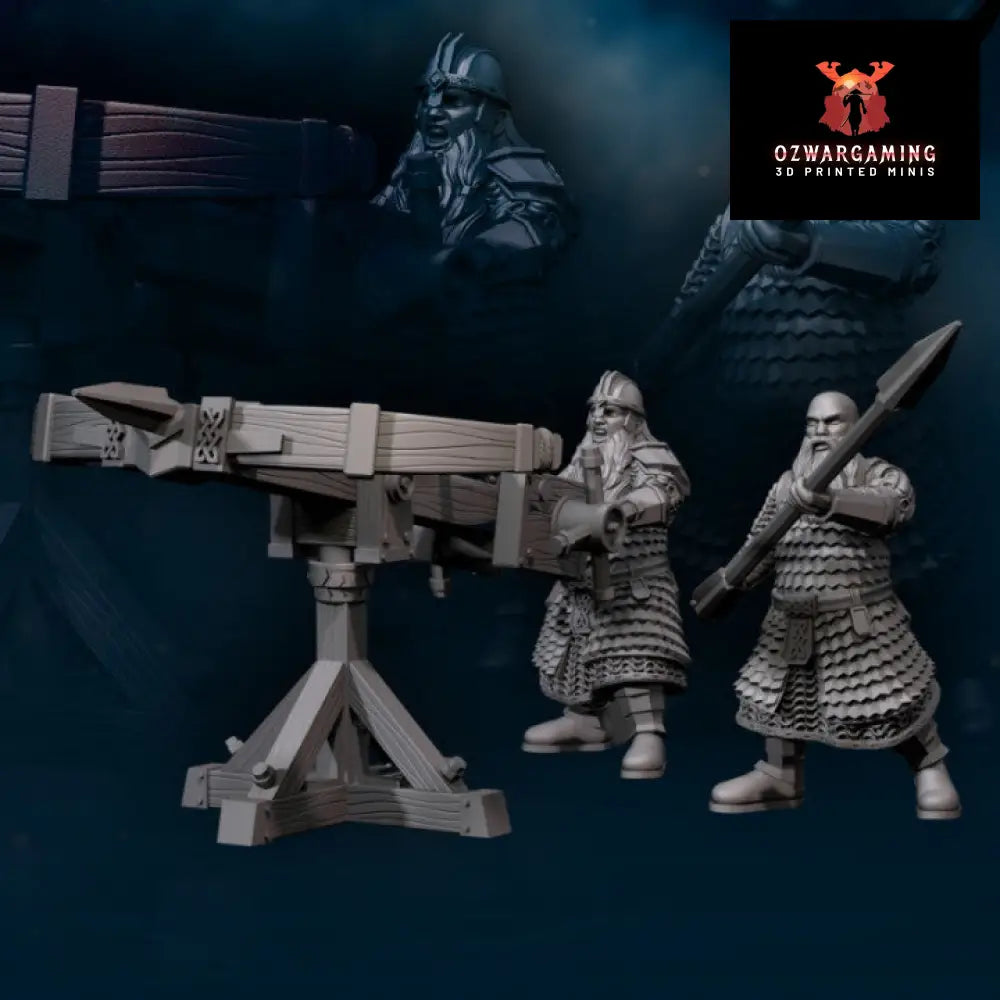 Kalak Dwarves Ballista | Davale Games 25mm Fantasy Wargaming Miniatures Role Playing Miniatures