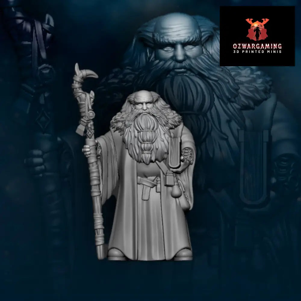 Kalak Dwarves Flea Stonestaff | Davale Games 25mm Fantasy Wargaming Miniatures Role Playing Miniatures