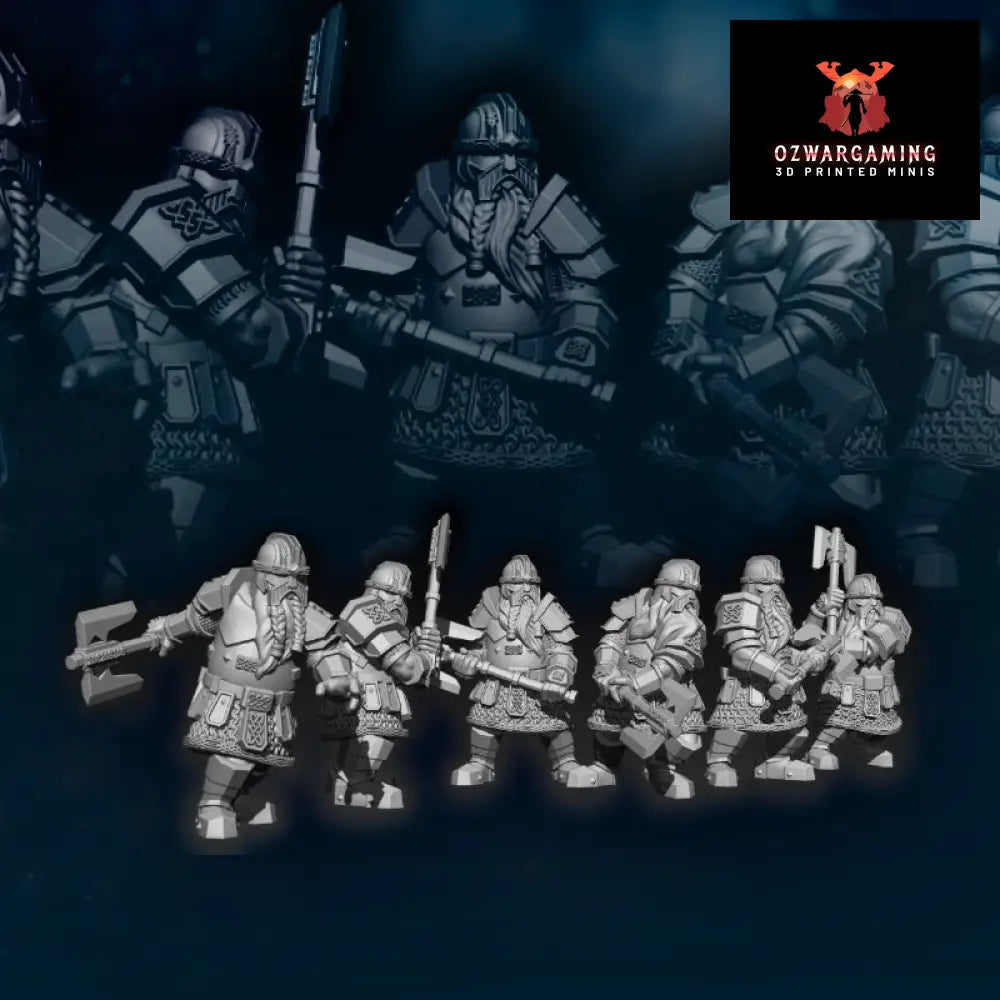 Kalak Dwarves Kalak Guard | Davale Games 25mm Fantasy Wargaming Miniatures Role Playing Miniatures