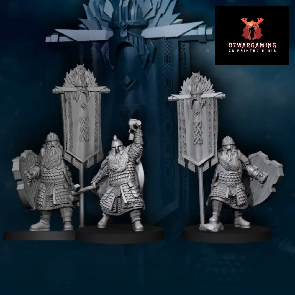 Kalak Dwarves King’s Champion | Davale Games 25mm Fantasy Wargaming Miniatures Role Playing Miniatures