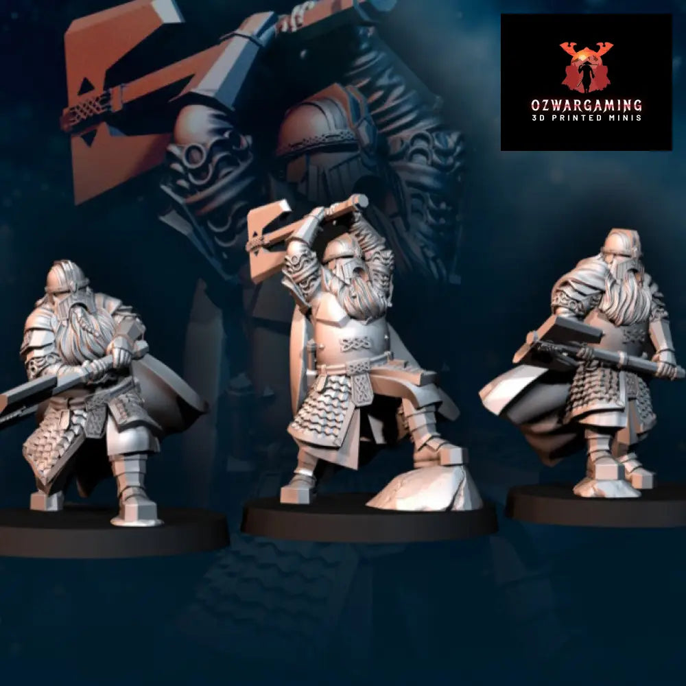 Kalak Dwarves Kings Guard | Davale Games 25mm Fantasy Wargaming Miniatures Role Playing Miniatures