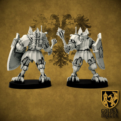 Holy Roman Empire Knecht Battlesuits | Golden Dragon Games Weird WW2 Role Playing Miniatures