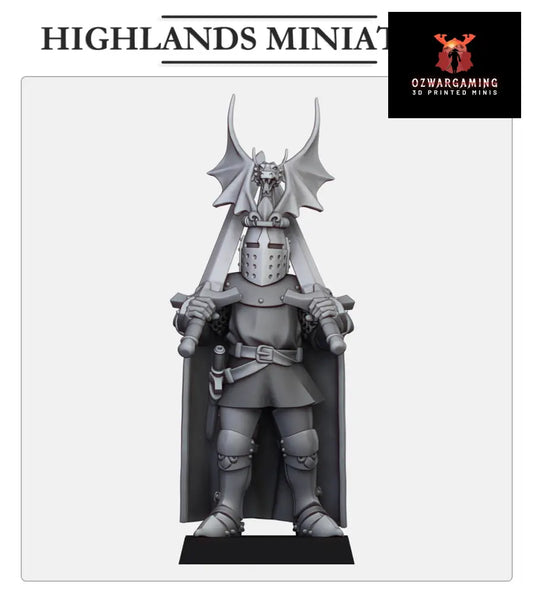 Kingdom Of Gallia Battle Sir Jaume | Highlands Miniatures 28/32mm Fantasy Wargaming Miniatures Role Playing Miniatures