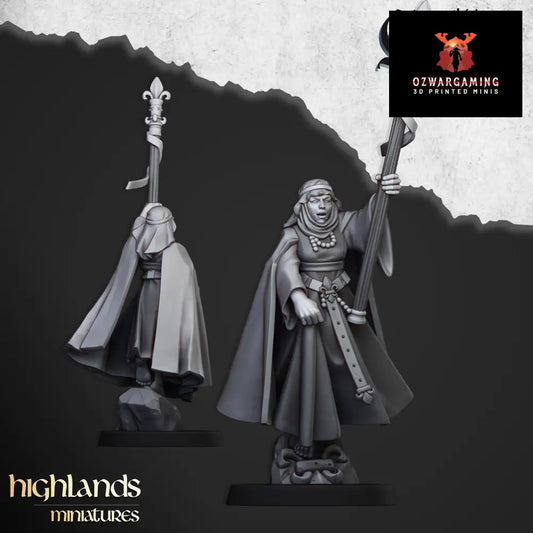 Kingdom Of Gallia Damsel | Highlands Miniatures 28/32mm Fantasy Wargaming Miniatures Role Playing Miniatures