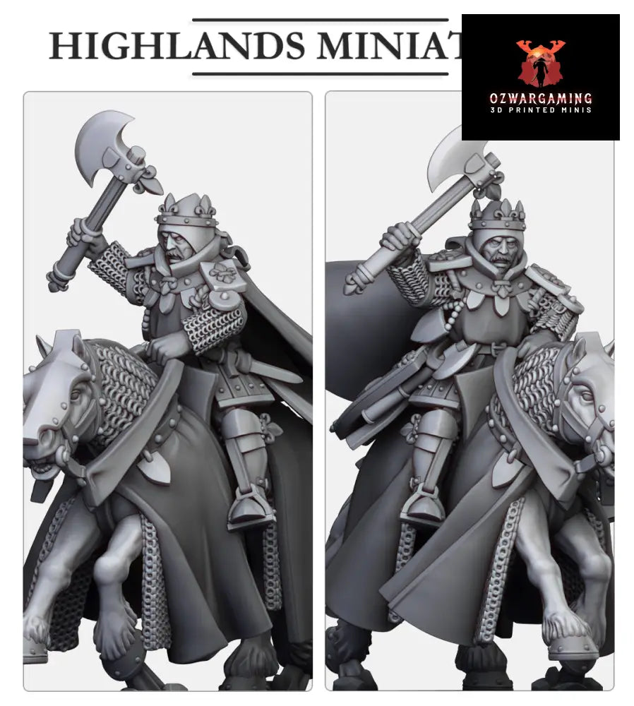 Kingdom Of Gallia Duke Robert | Highlands Miniatures 28/32mm Fantasy Wargaming Miniatures Role Playing Miniatures
