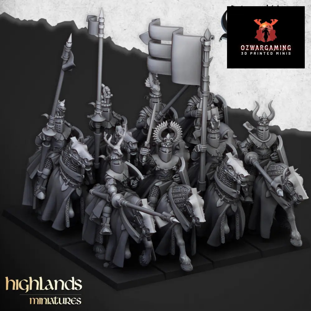 Kingdom Of Gallia Knights | Highlands Miniatures 28/32mm Fantasy Wargaming Miniatures Role Playing Miniatures
