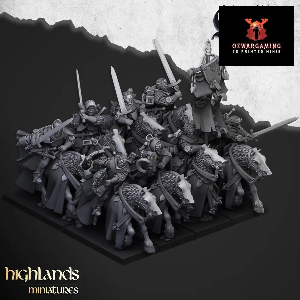 Kingdom Of Gallia Questing Knights | Highlands Miniatures 28/32mm Fantasy Wargaming Miniatures Role Playing Miniatures