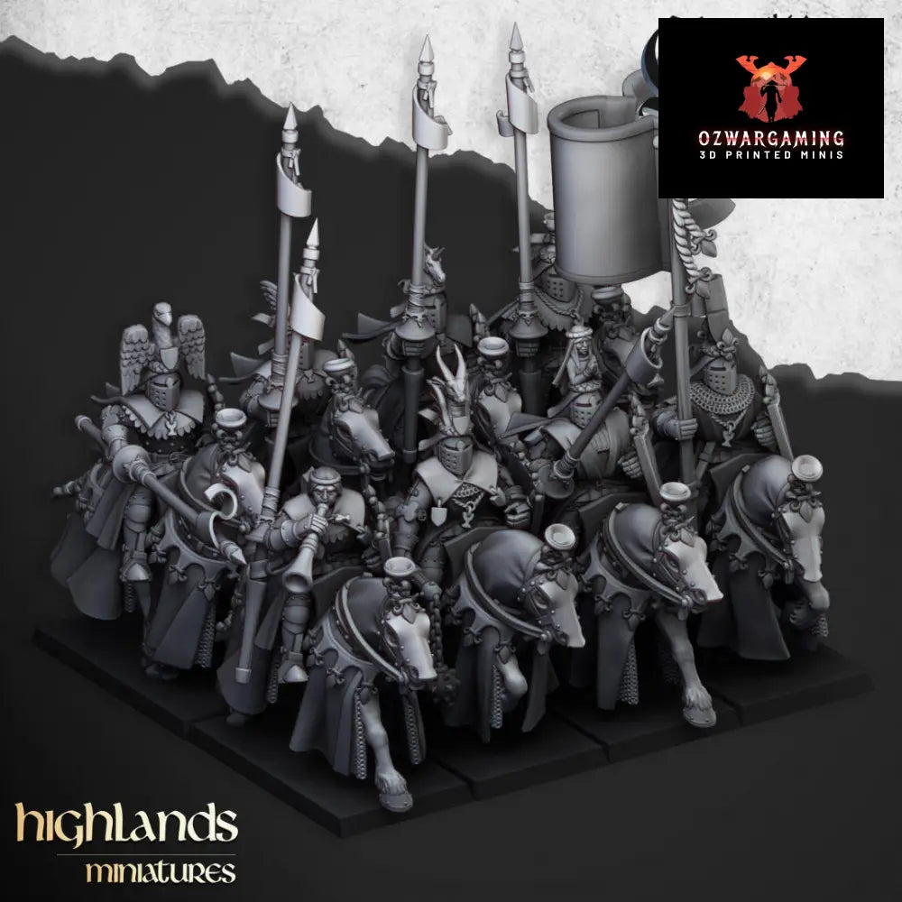 Kingdom Of Gallia Royal Knights | Highlands Miniatures 28/32mm Fantasy Wargaming Miniatures Role Playing Miniatures