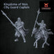 Kingdoms of Men City Guard Captain | Quartermaster3D 25mm Fantasy Wargaming Miniatures Role Playing Miniatures